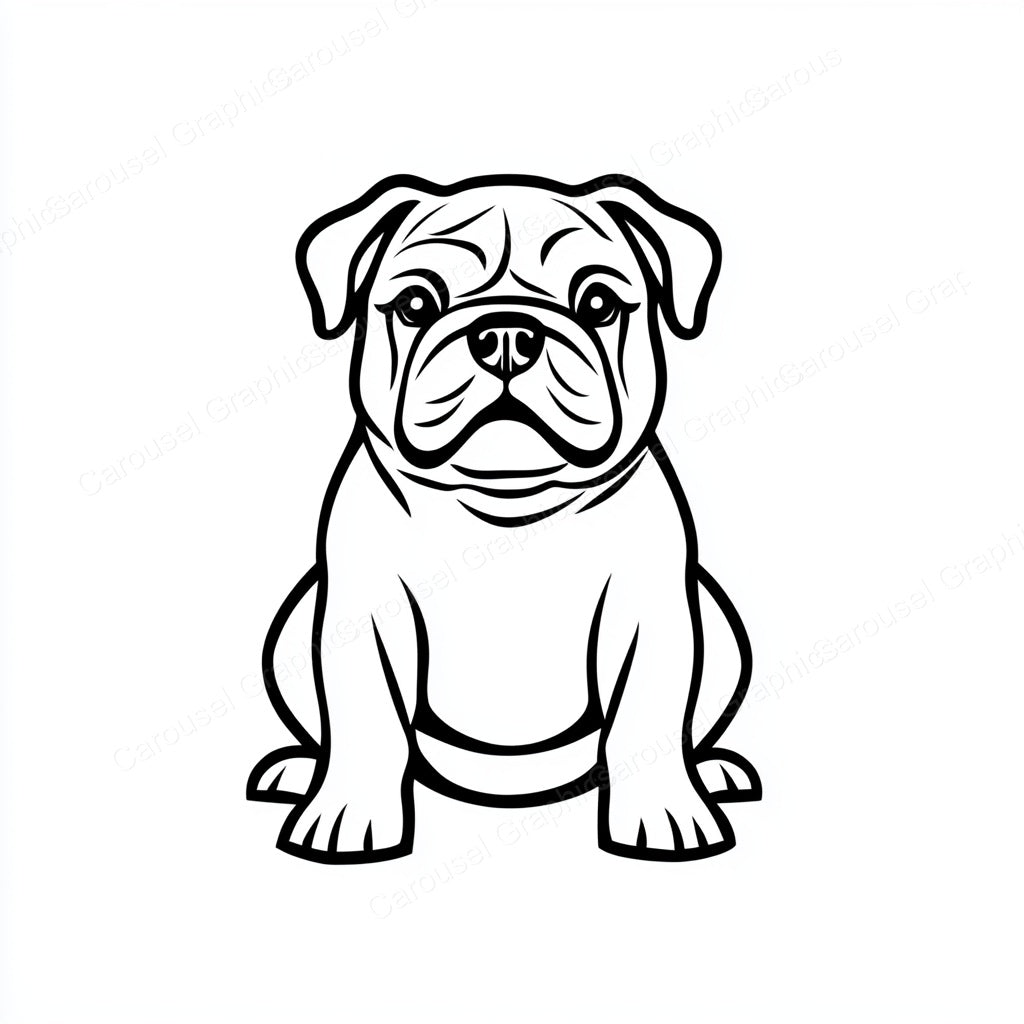 Bulldog Vector Graphic preview