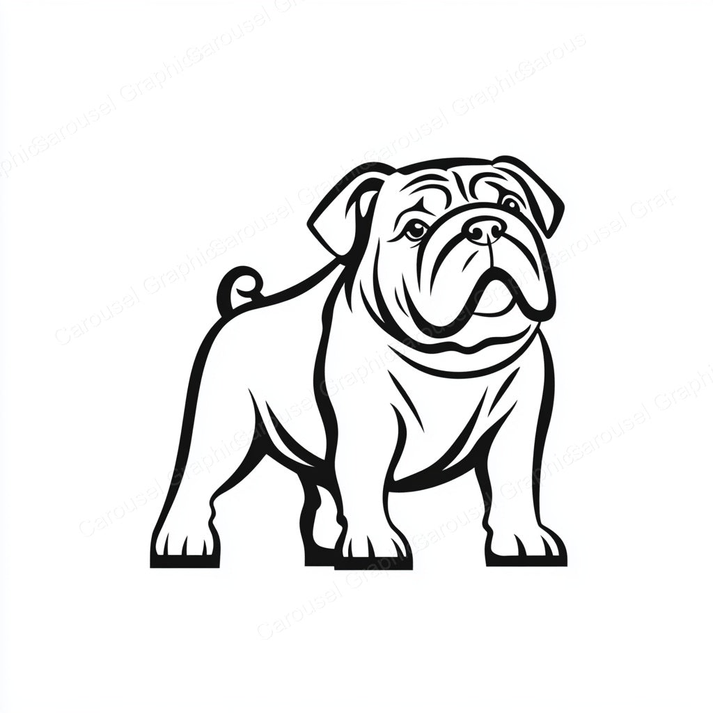 Bulldog Vector Graphic preview