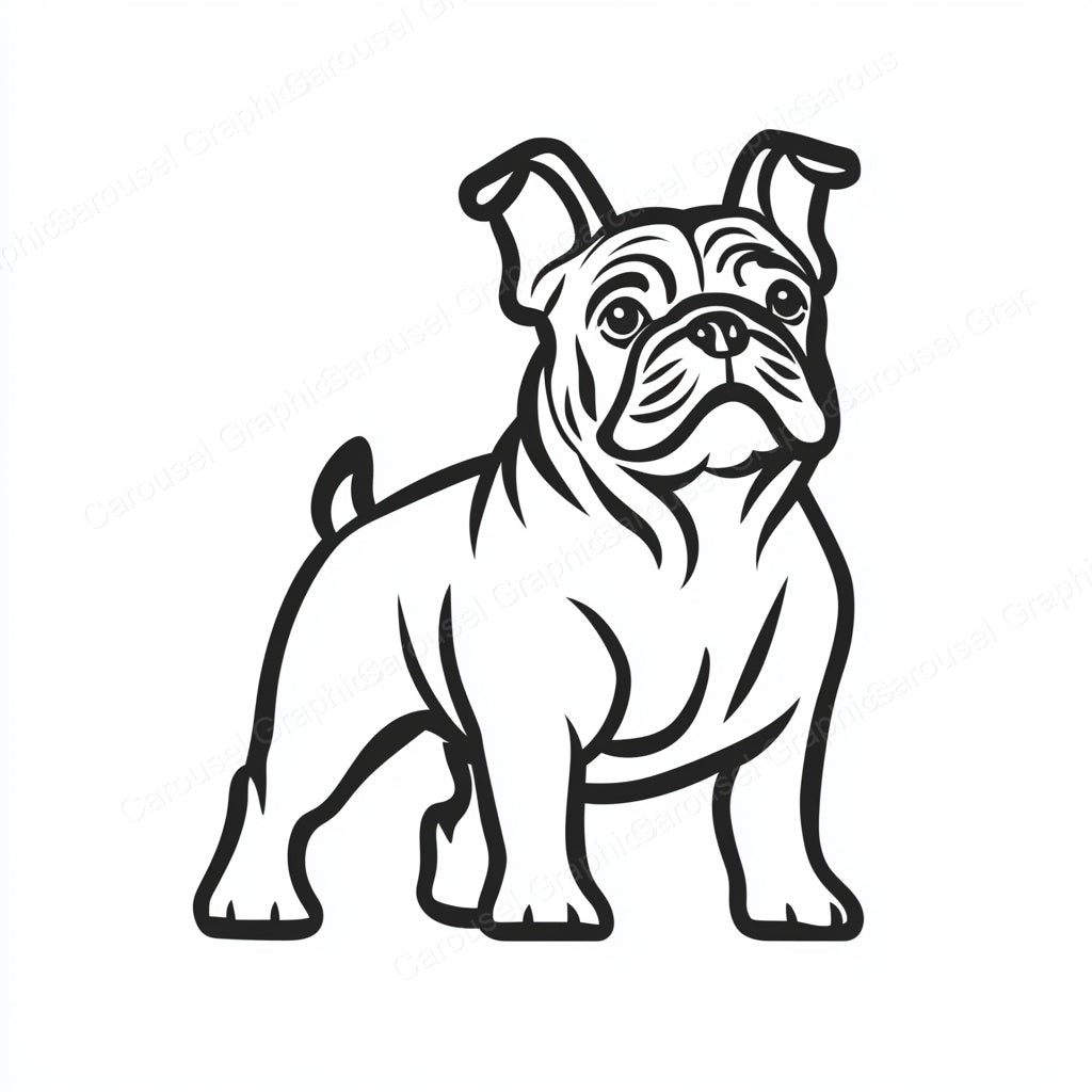 Bulldog Vector Graphic preview