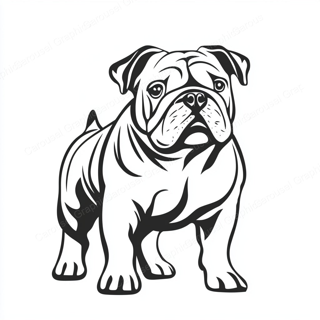 Bulldog Vector Graphic preview