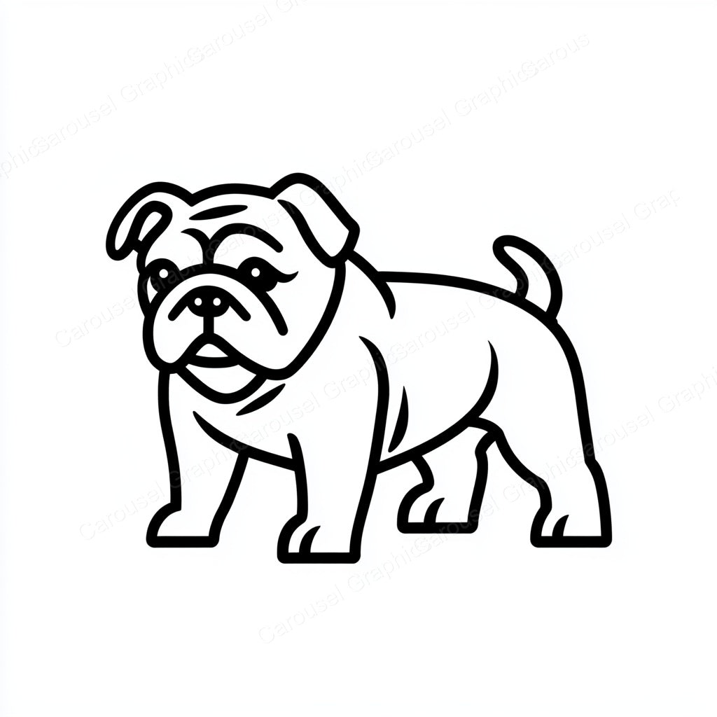 Bulldog Vector Graphic preview