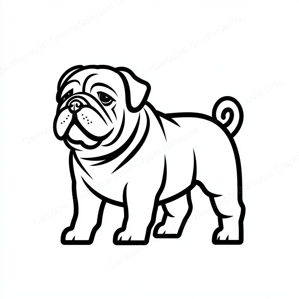 Bulldog Vector Graphic preview