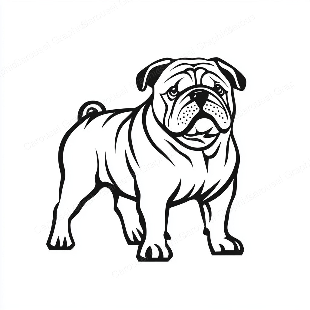 Bulldog Vector Graphic preview
