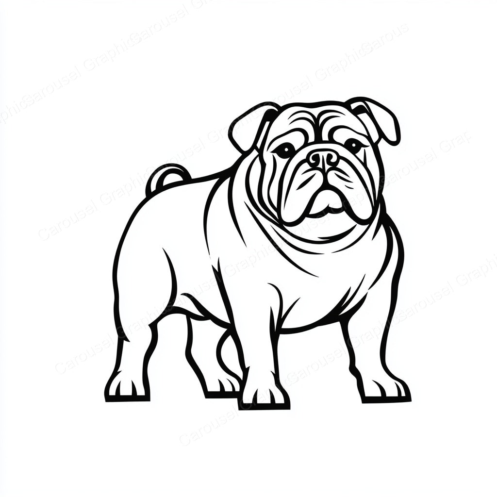 Bulldog Vector Graphic preview
