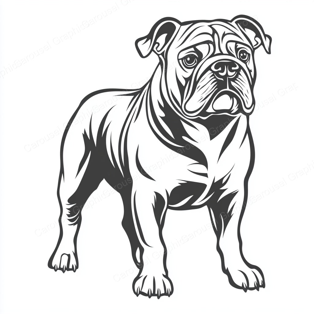 Bulldog Vector Graphic preview