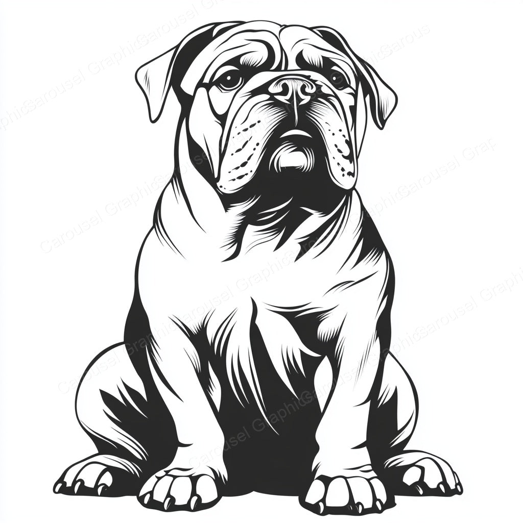 Bulldog Vector Graphic preview