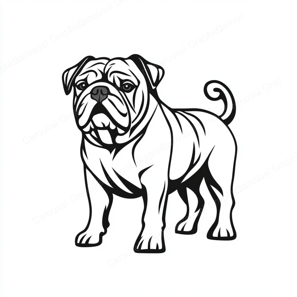 Bulldog Vector Graphic preview