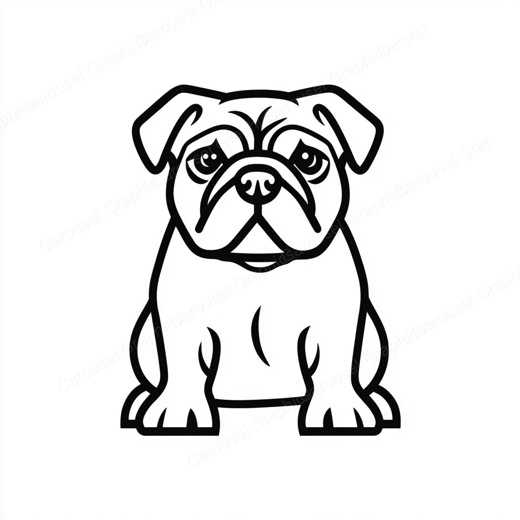 Bulldog Vector Graphic preview