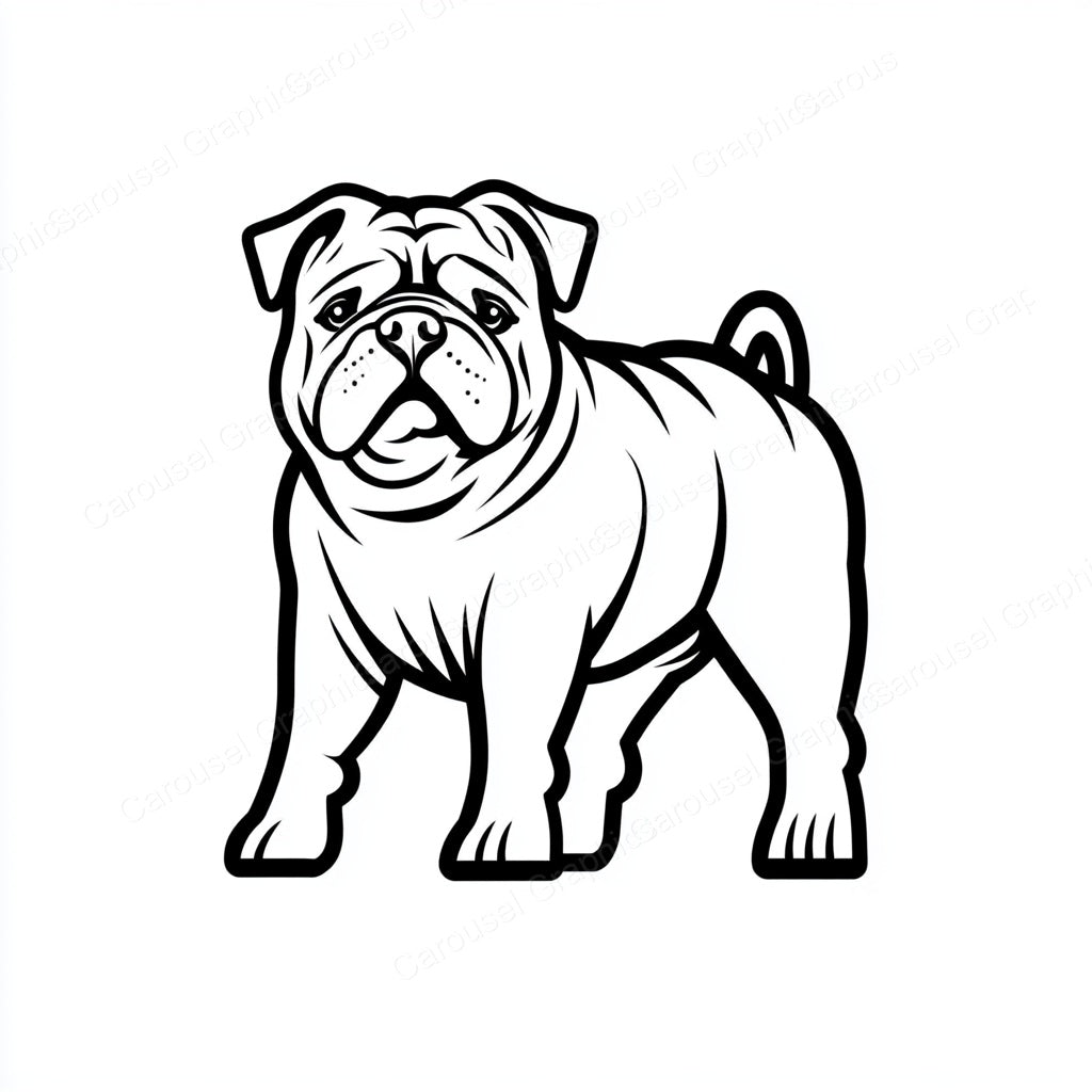 Bulldog Vector Graphic preview