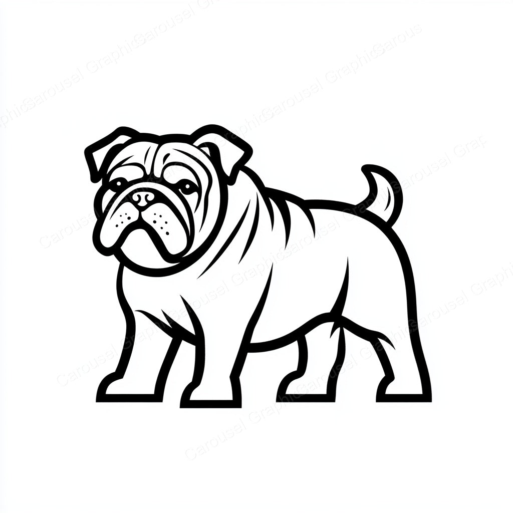 Bulldog Vector Graphic preview