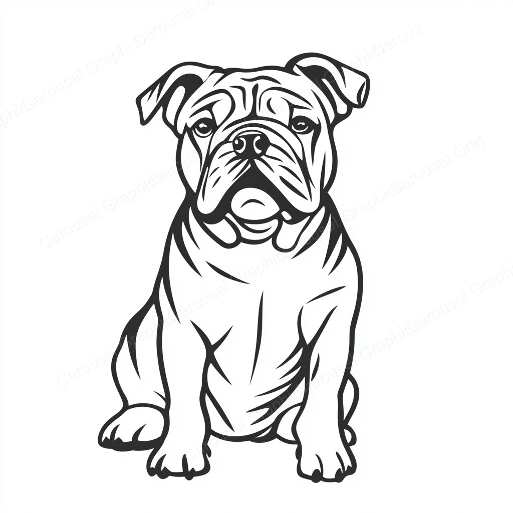 Bulldog Vector Graphic preview