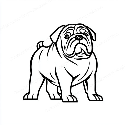 Bulldog Vector Graphic preview