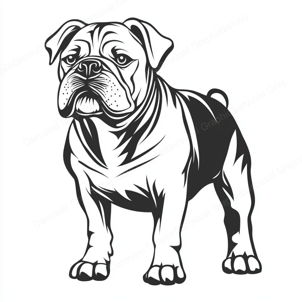 Bulldog Vector Graphic preview