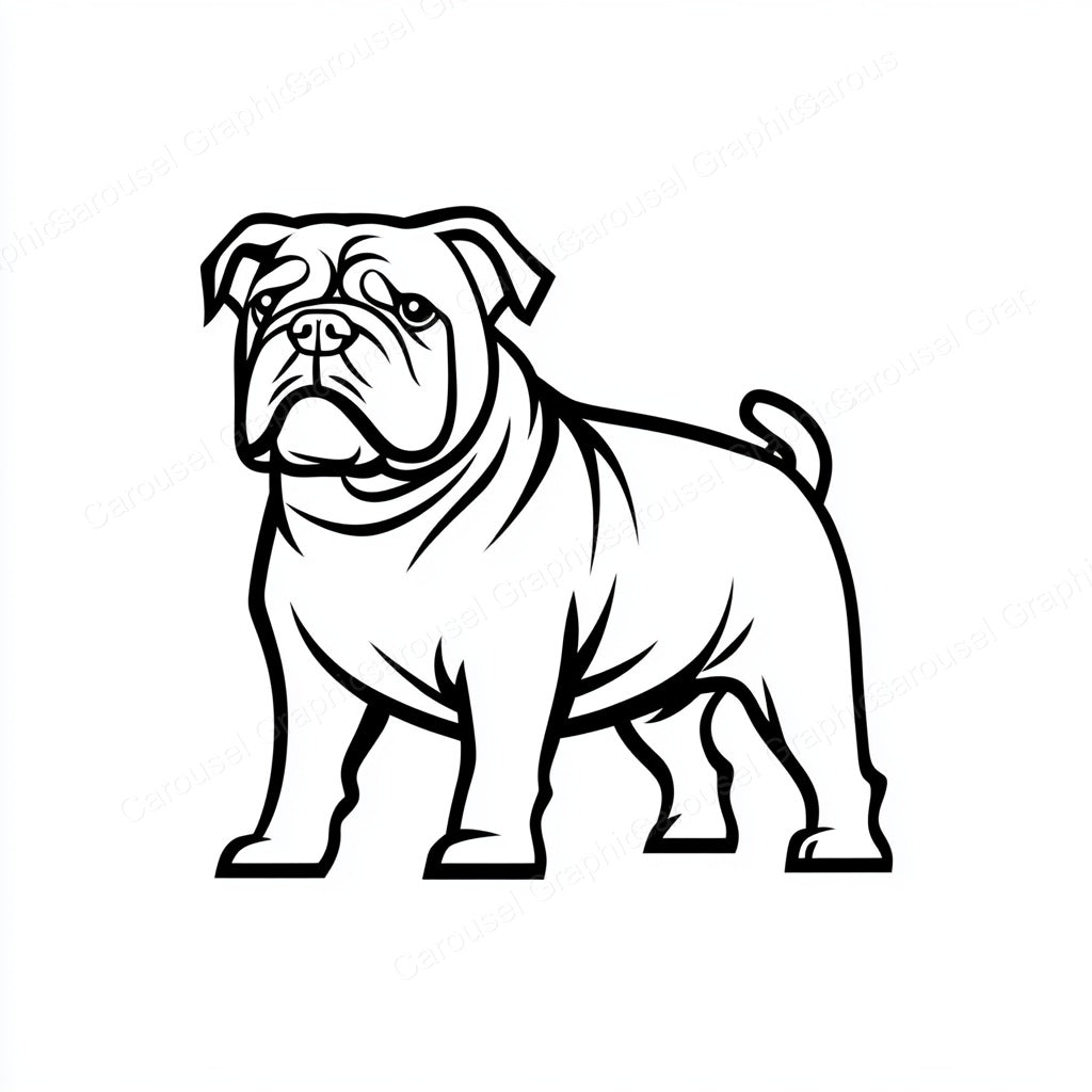 Bulldog Vector Graphic preview
