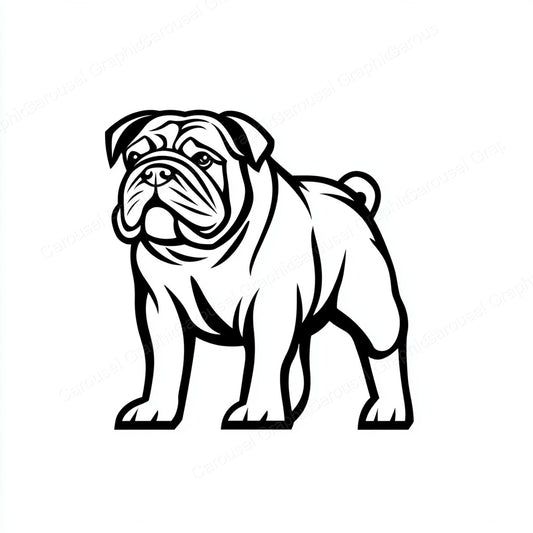Bulldog Vector Graphic preview