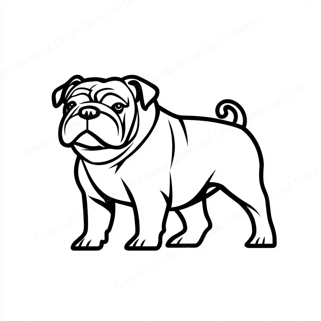 Bulldog Vector Graphic preview