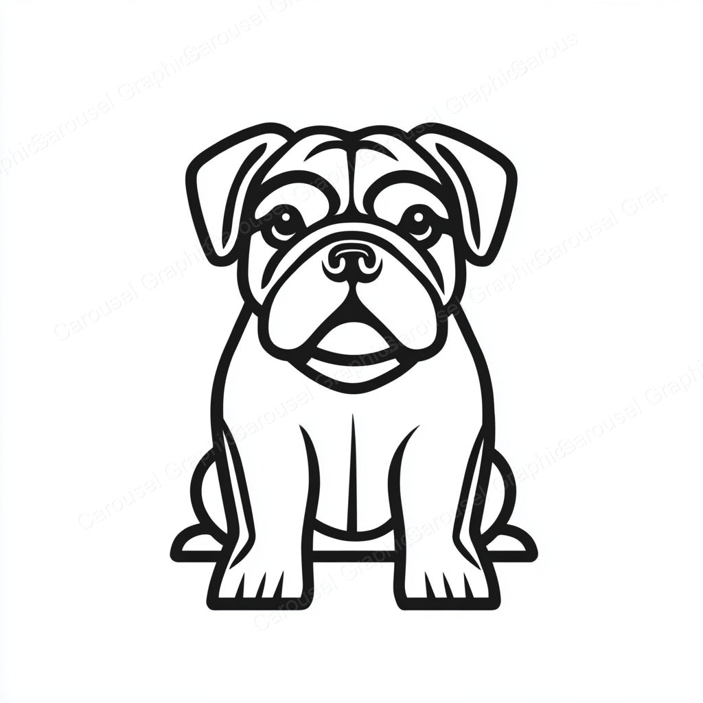 Bulldog Vector Graphic preview