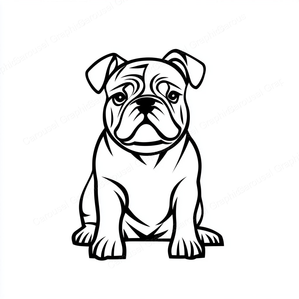 Bulldog Vector Graphic preview