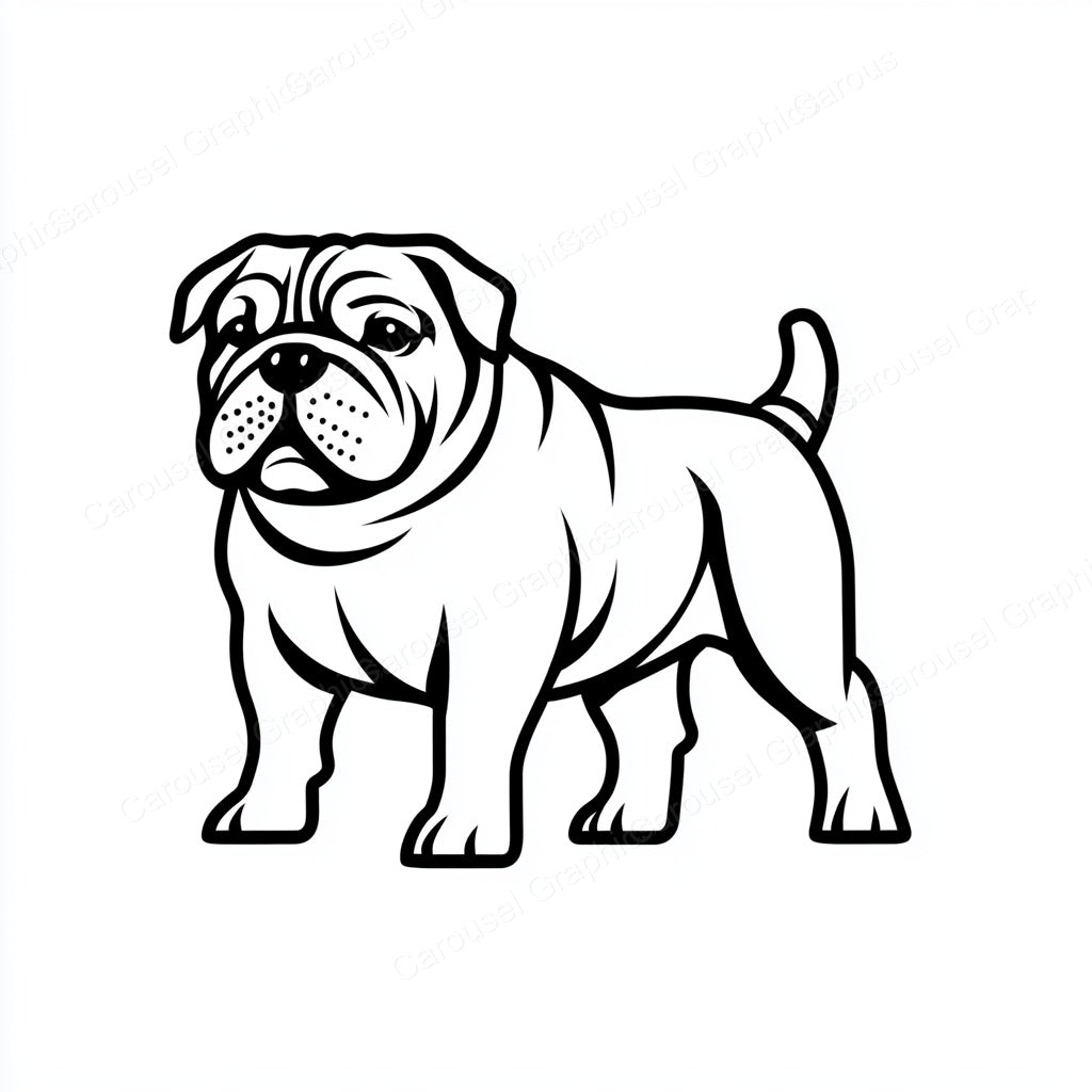 Bulldog Vector Graphic preview