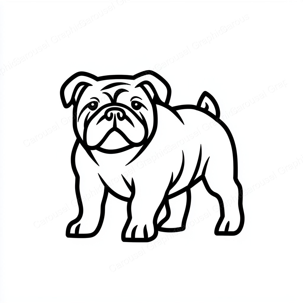 Bulldog Vector Graphic preview
