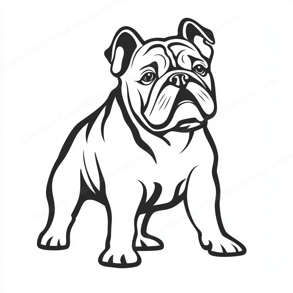 Bulldog Vector Graphic preview