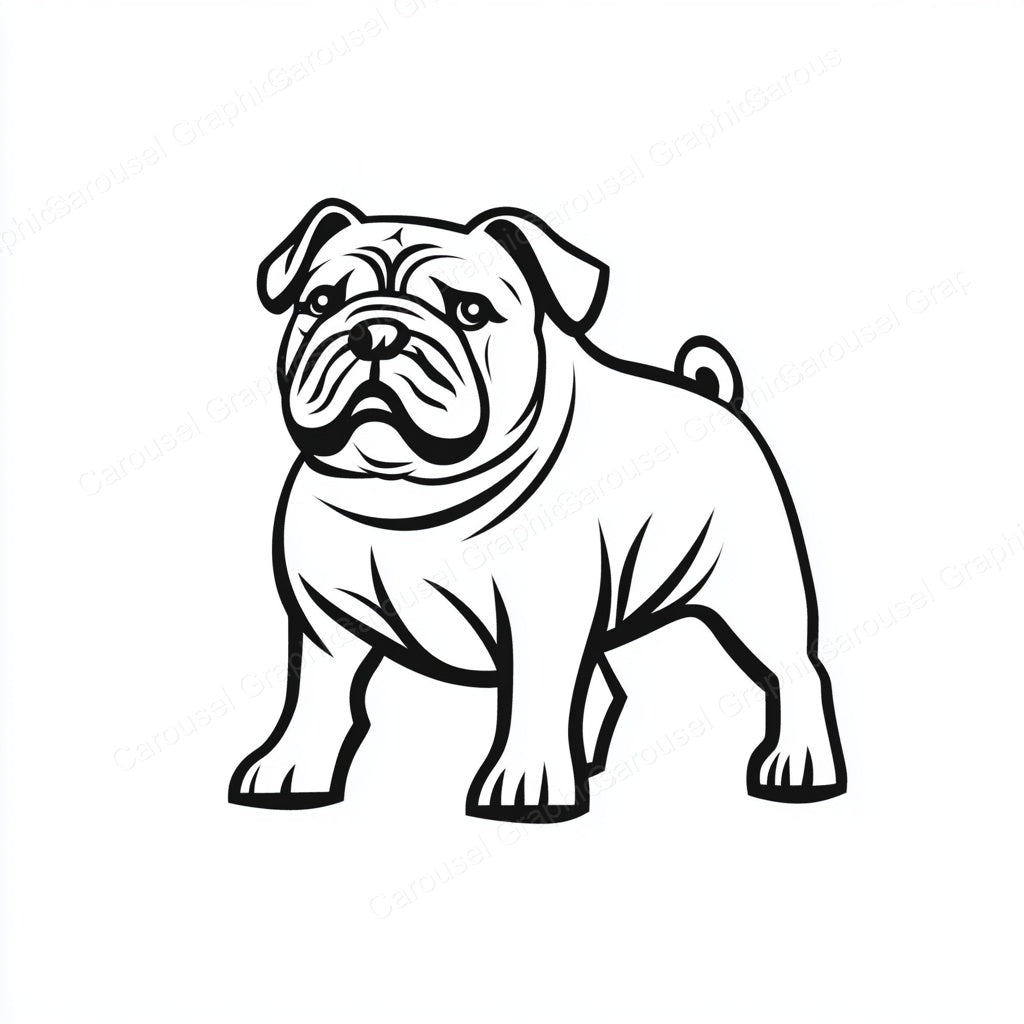 Bulldog Vector Graphic preview