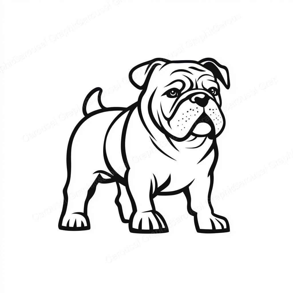 Bulldog Vector Graphic preview