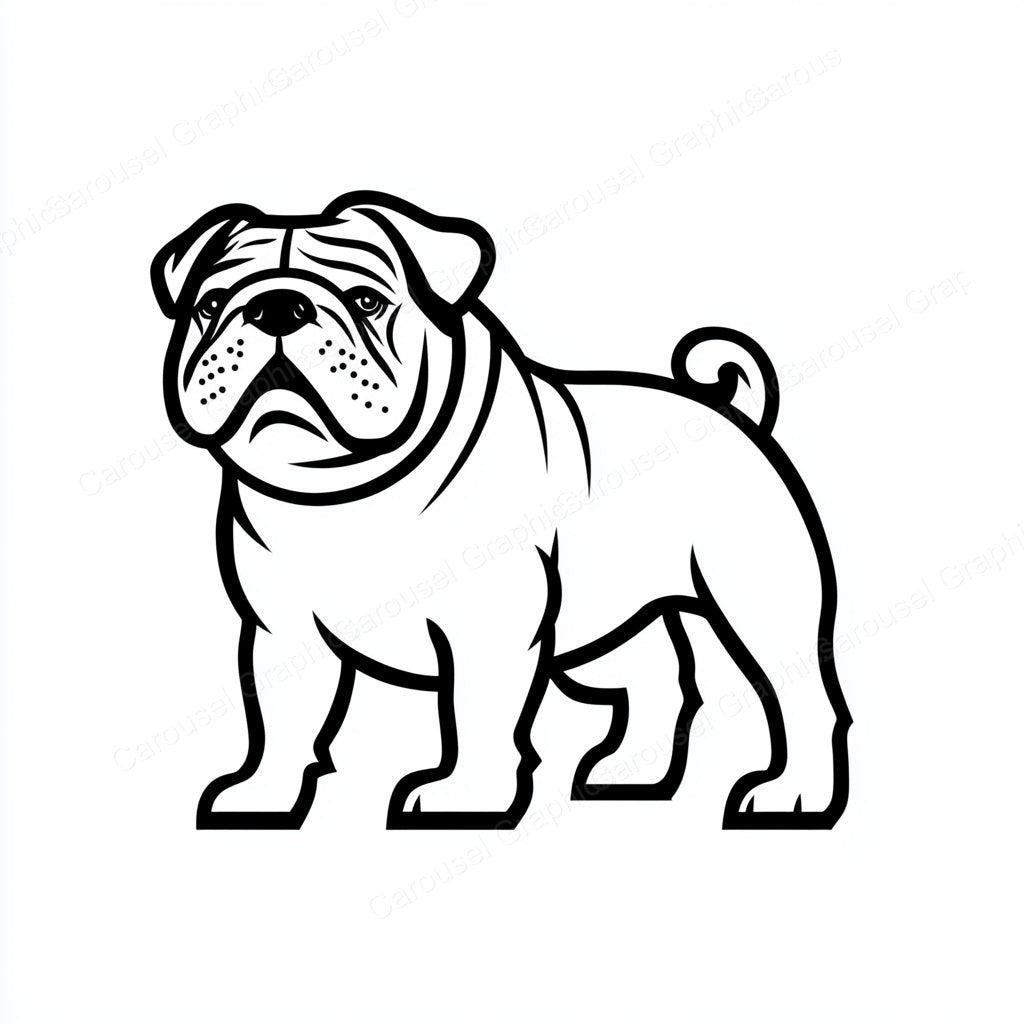 Bulldog Vector Graphic preview