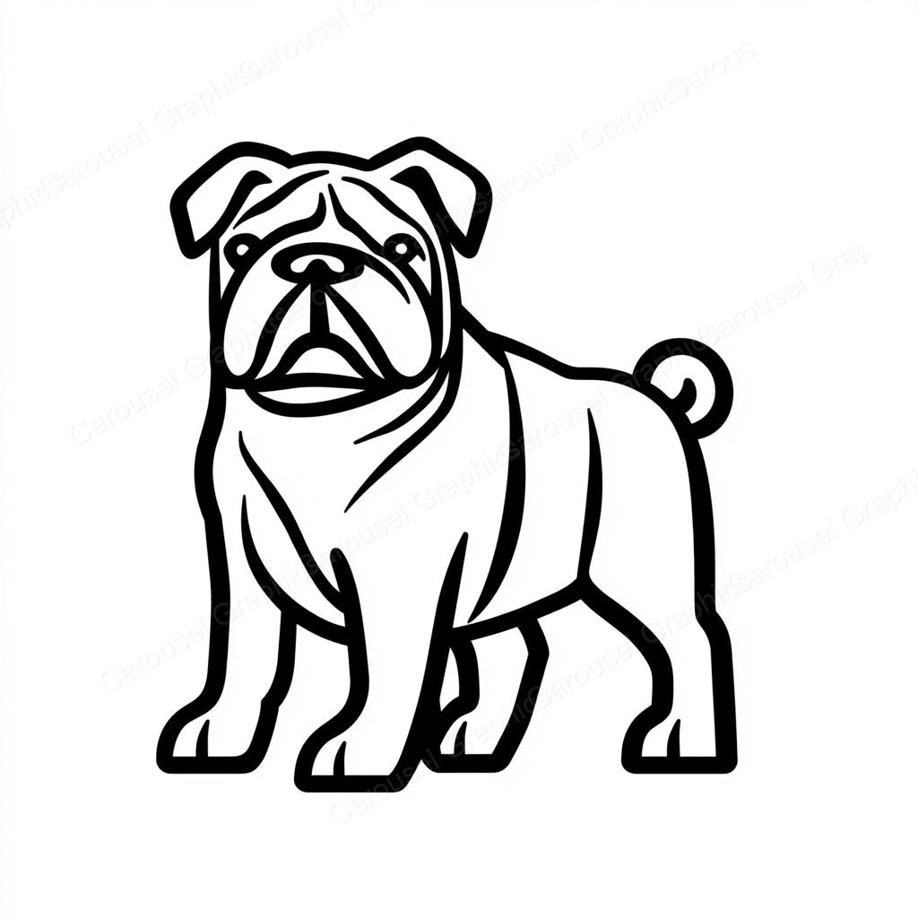 Bulldog Vector Graphic preview