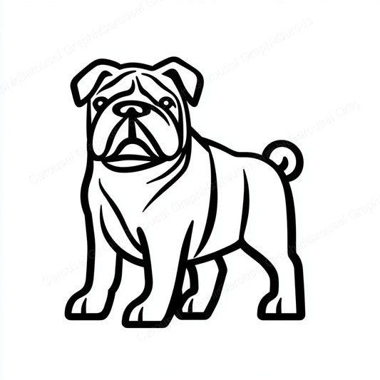 Bulldog Vector Graphic preview