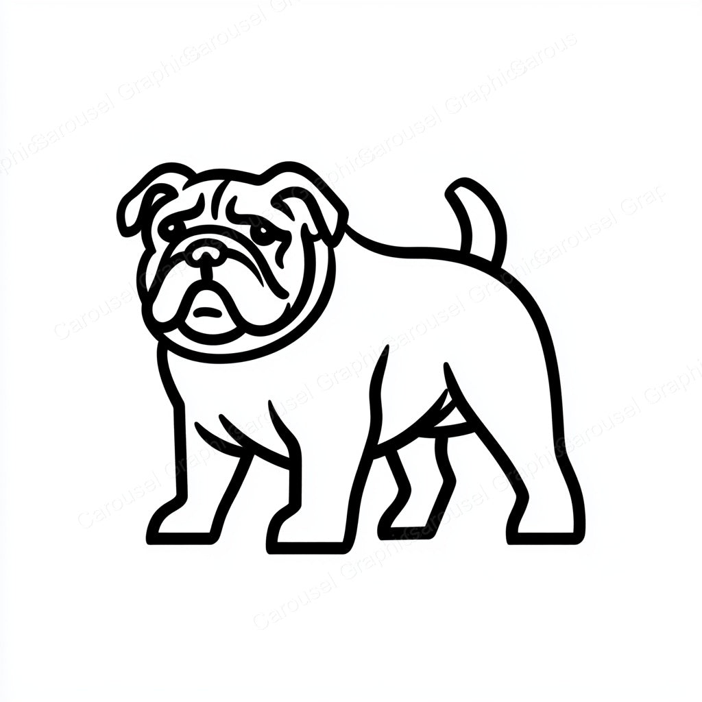 Bulldog Vector Graphic preview
