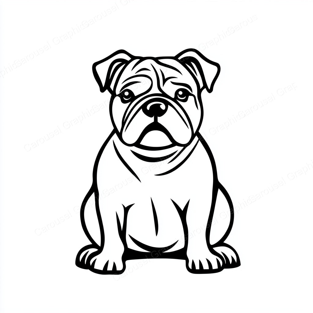 Bulldog Vector Graphic preview