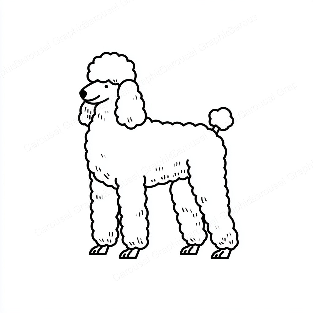 Poodle Vector Graphic preview