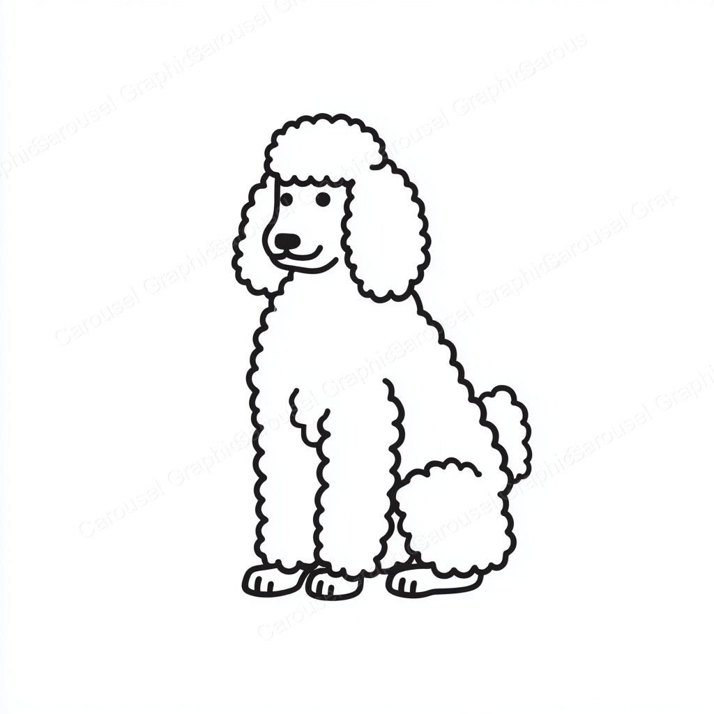 Poodle Vector Graphic preview