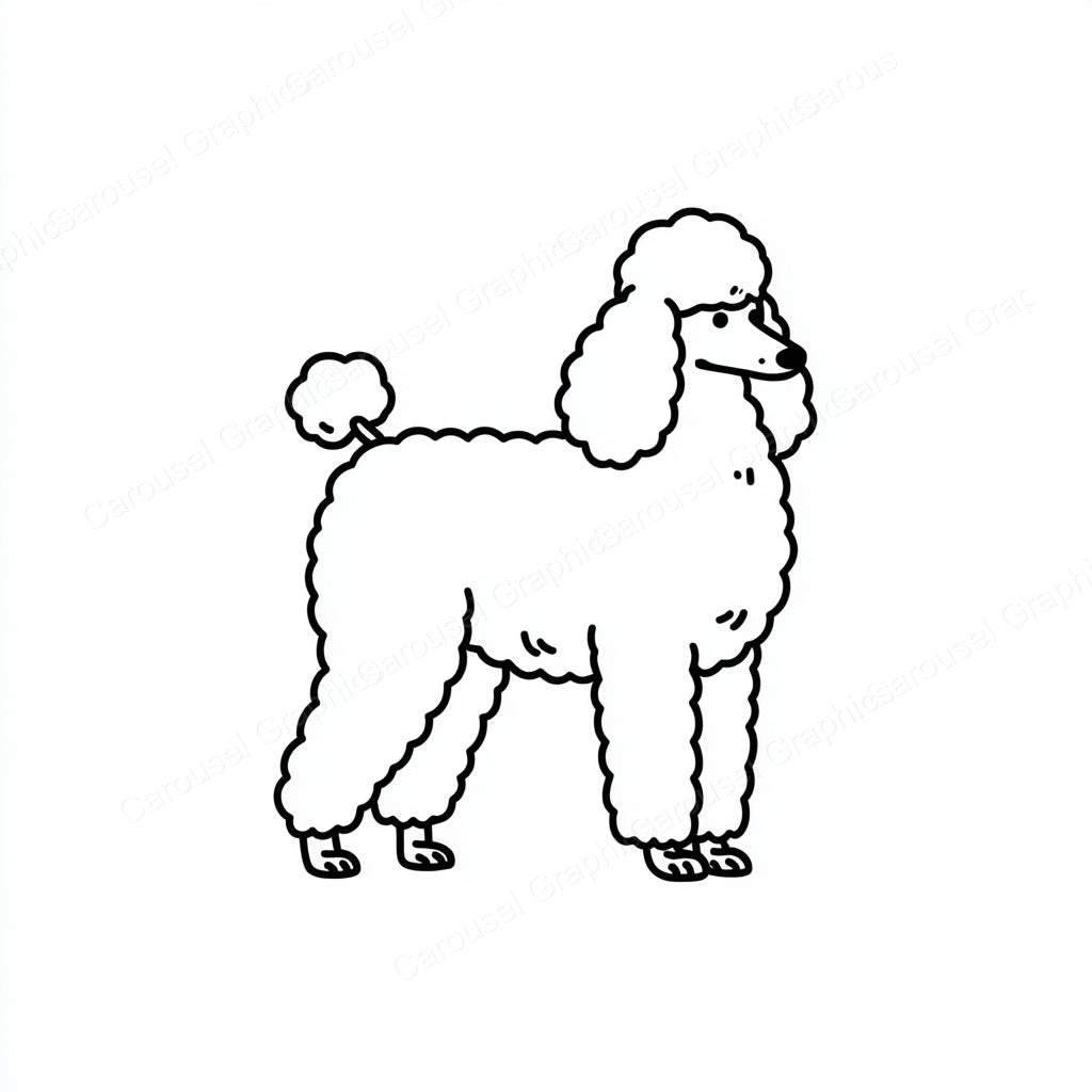Poodle Vector Graphic preview