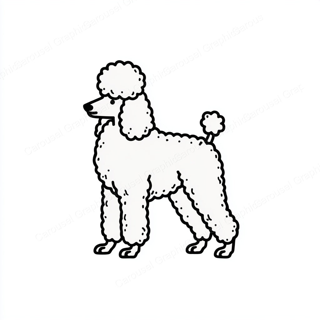 Poodle Vector Graphic preview