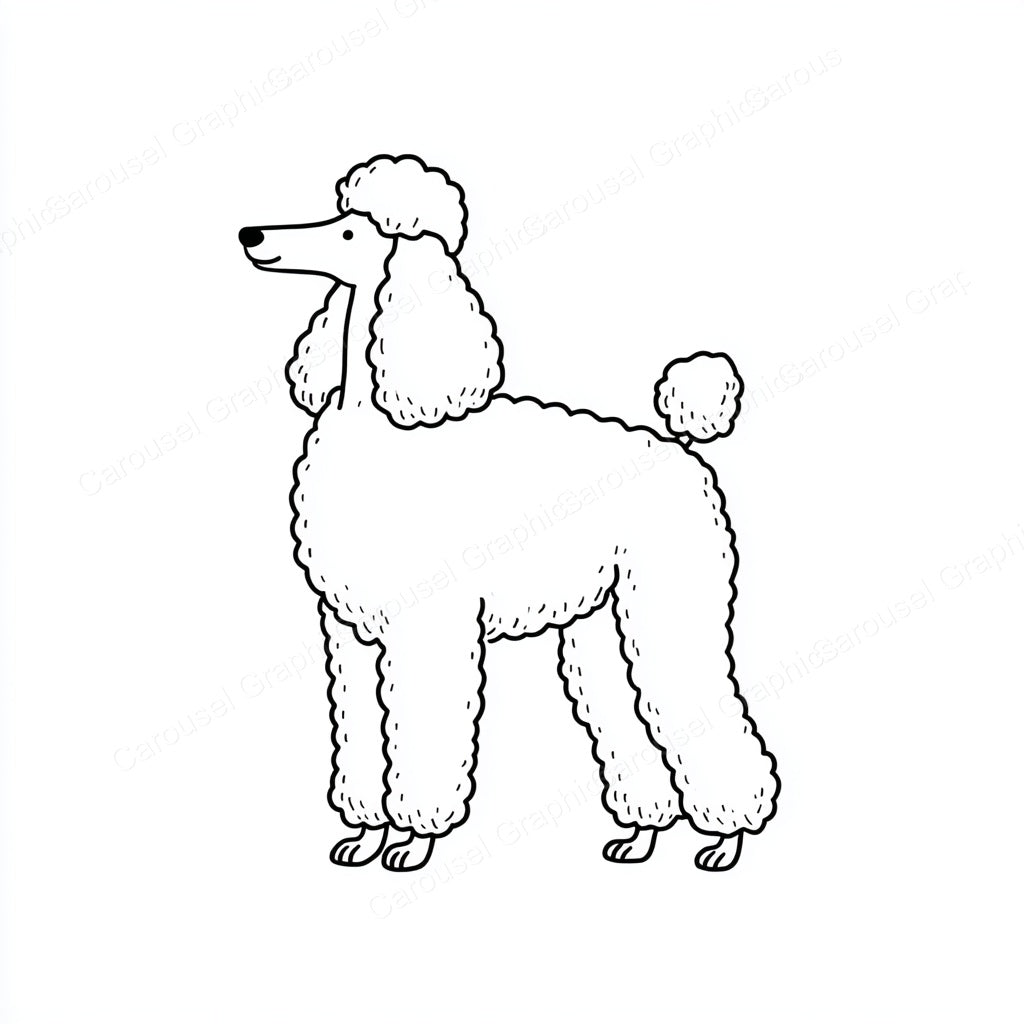 Poodle Vector Graphic preview