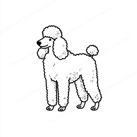 Poodle Vector Graphic preview