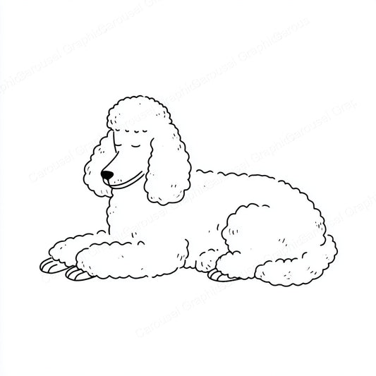 Poodle Vector Graphic preview