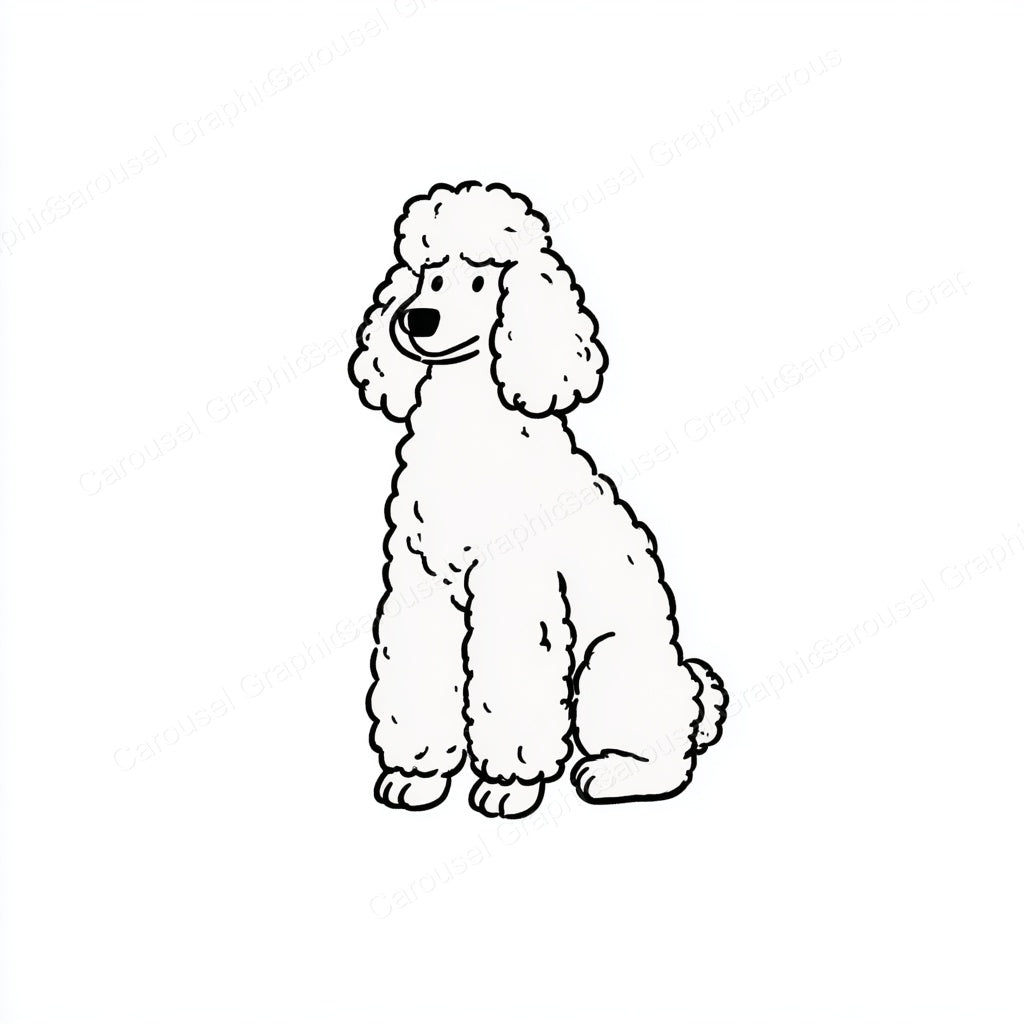 Poodle Vector Graphic preview