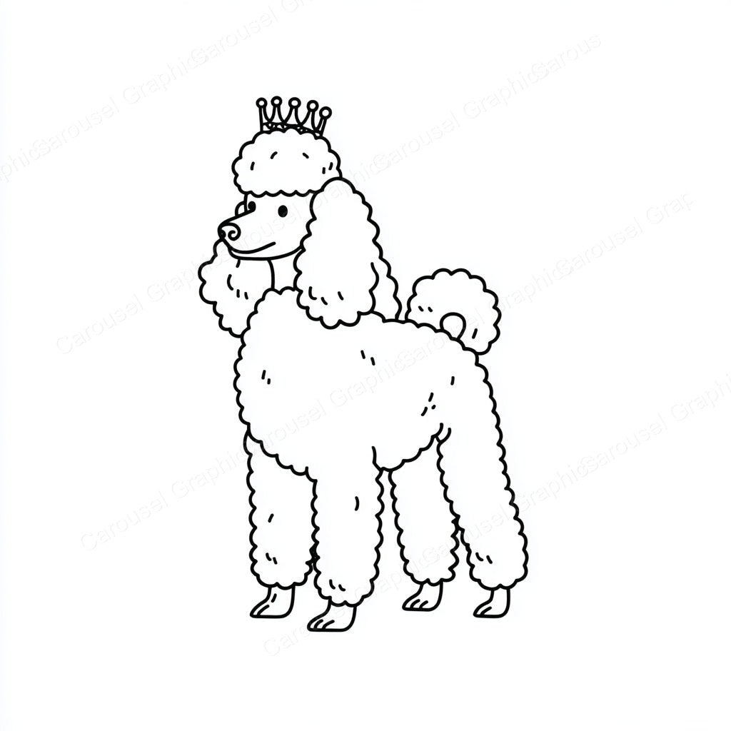 Poodle Vector Graphic preview