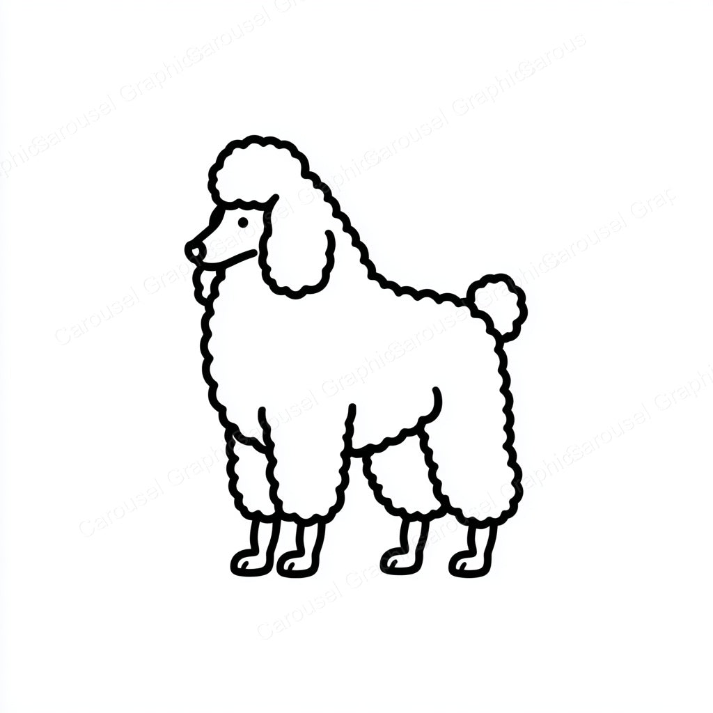 Poodle Vector Graphic preview