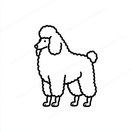 Poodle Vector Graphic preview