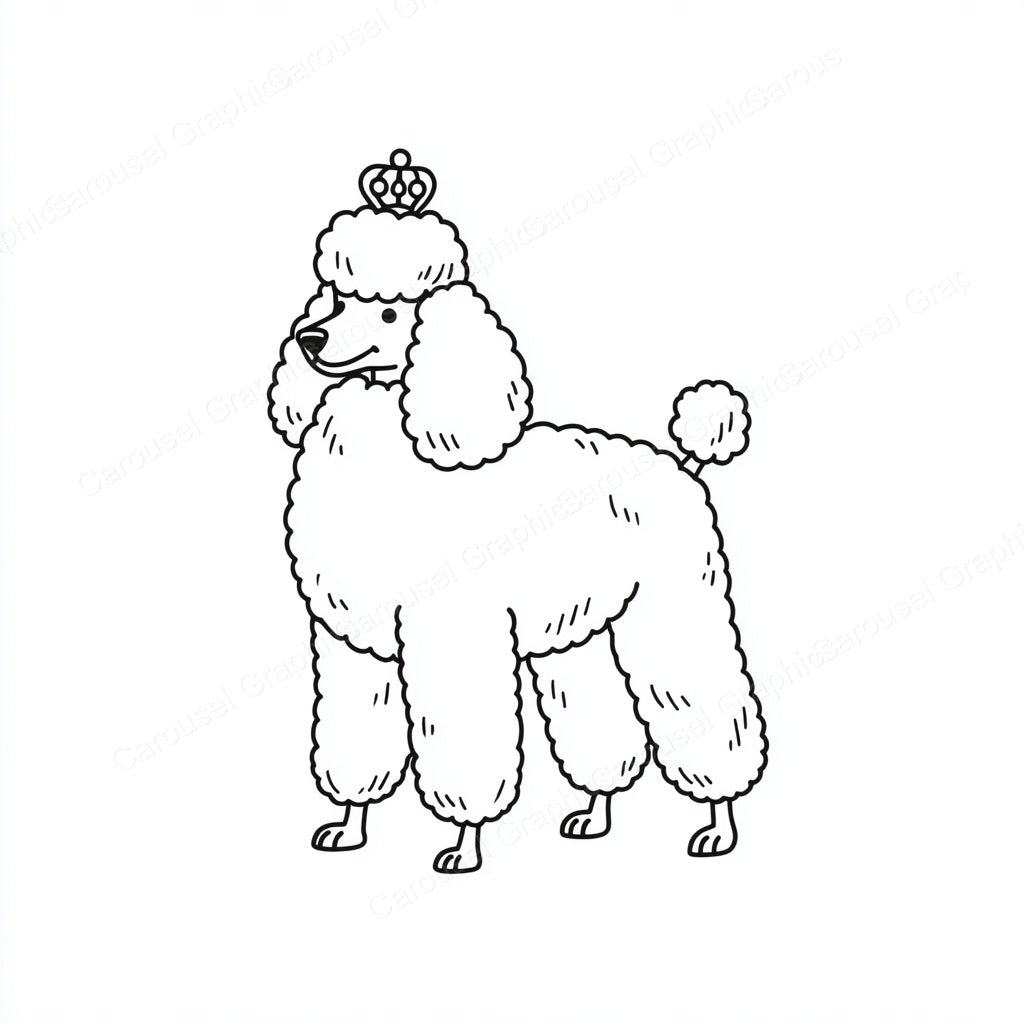 Poodle Vector Graphic preview
