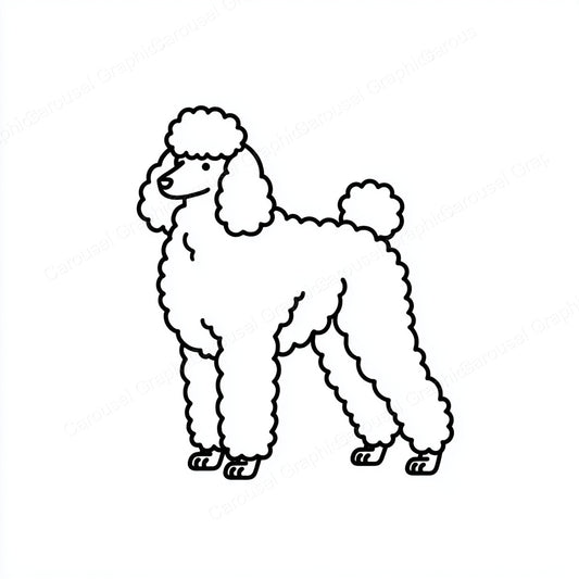 Poodle Vector Graphic preview