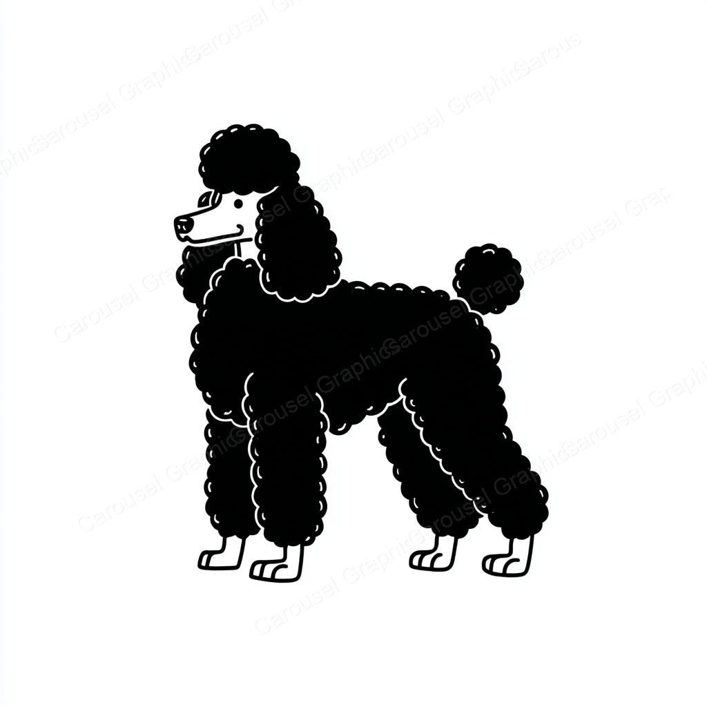 Poodle Vector Graphic preview