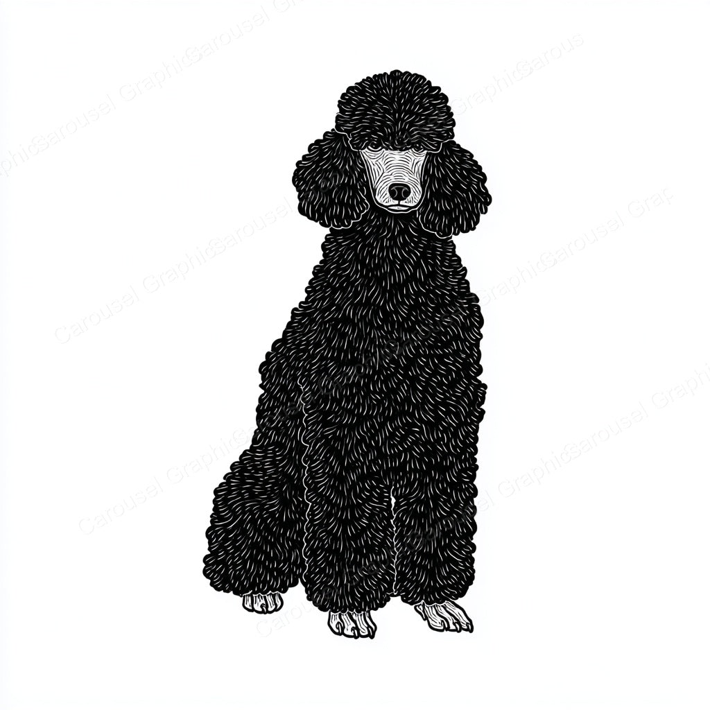 Poodle Vector Graphic preview