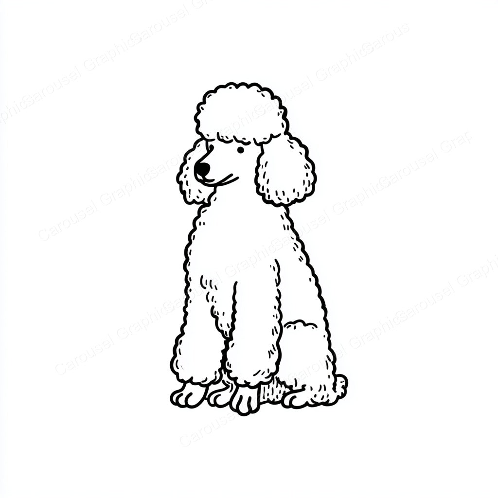 Poodle Vector Graphic preview