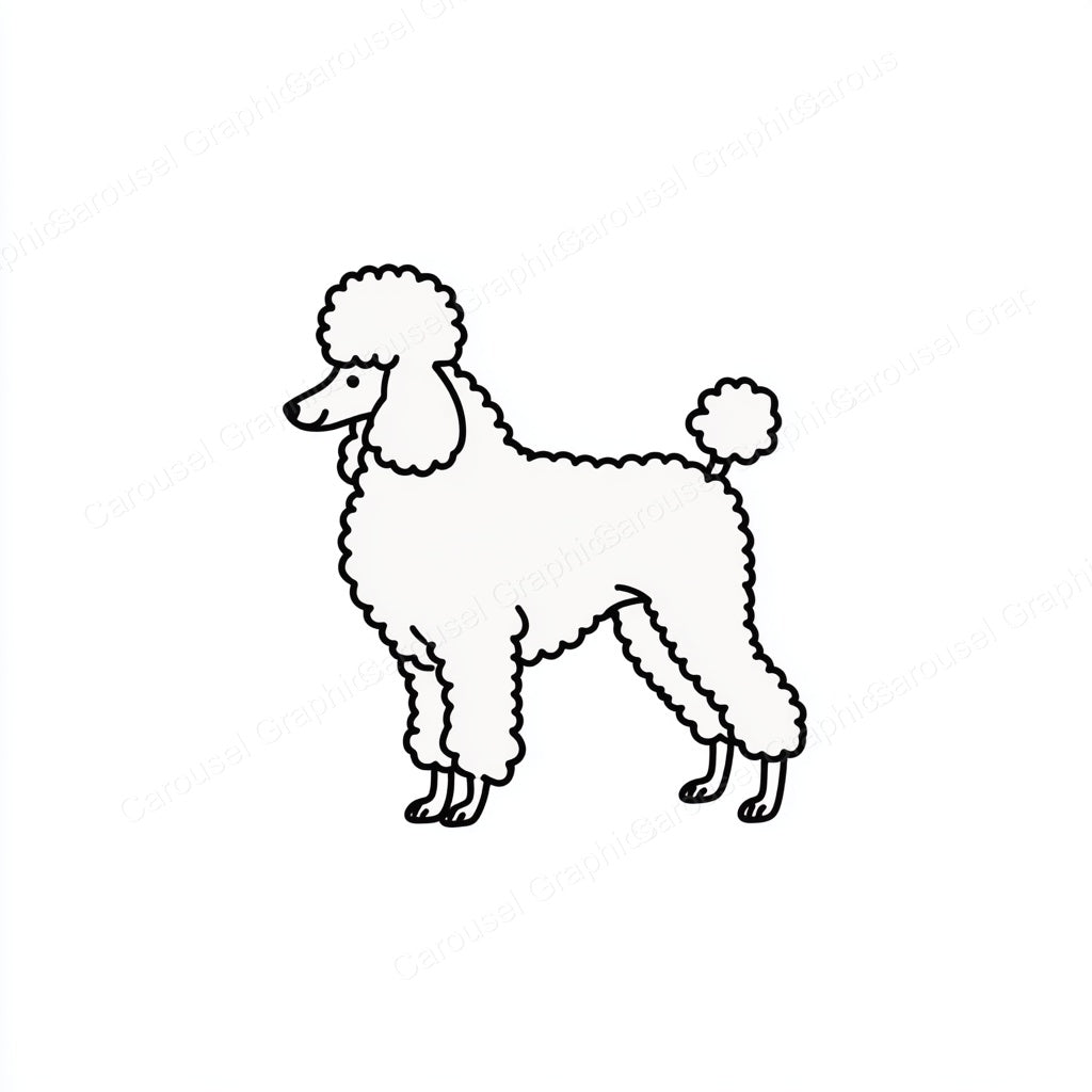 Poodle Vector Graphic preview