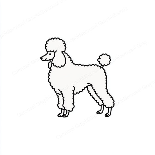 Poodle Vector Graphic preview